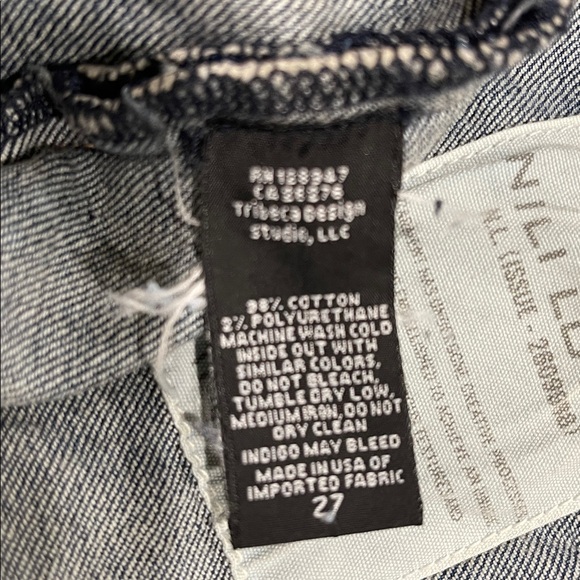 Nili Lotan Emerson Barrel Jean SZ 27 Classic Wash Blue - Picture 11 of 11